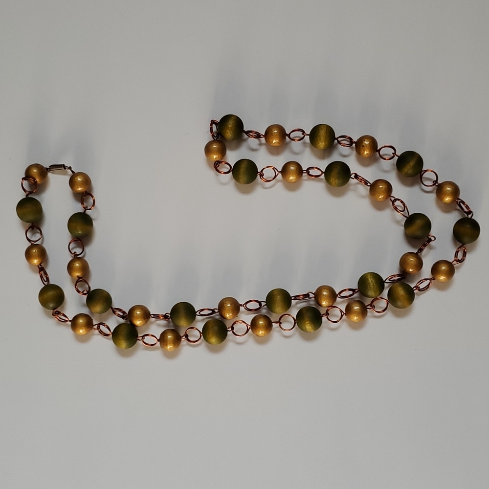 Long beaded necklace
